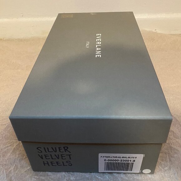 Silver Velvet Everlane Day Heel - Picture 2 of 4